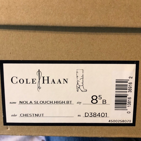 Cole Haan - Brown Nola Slouch High Boot - Picture 2 of 8